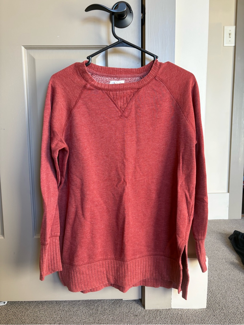 Maurices Brick Red Crewneck Sweater